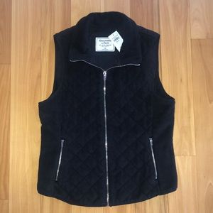 Abercrombie and Fitch Black Vest - size medium